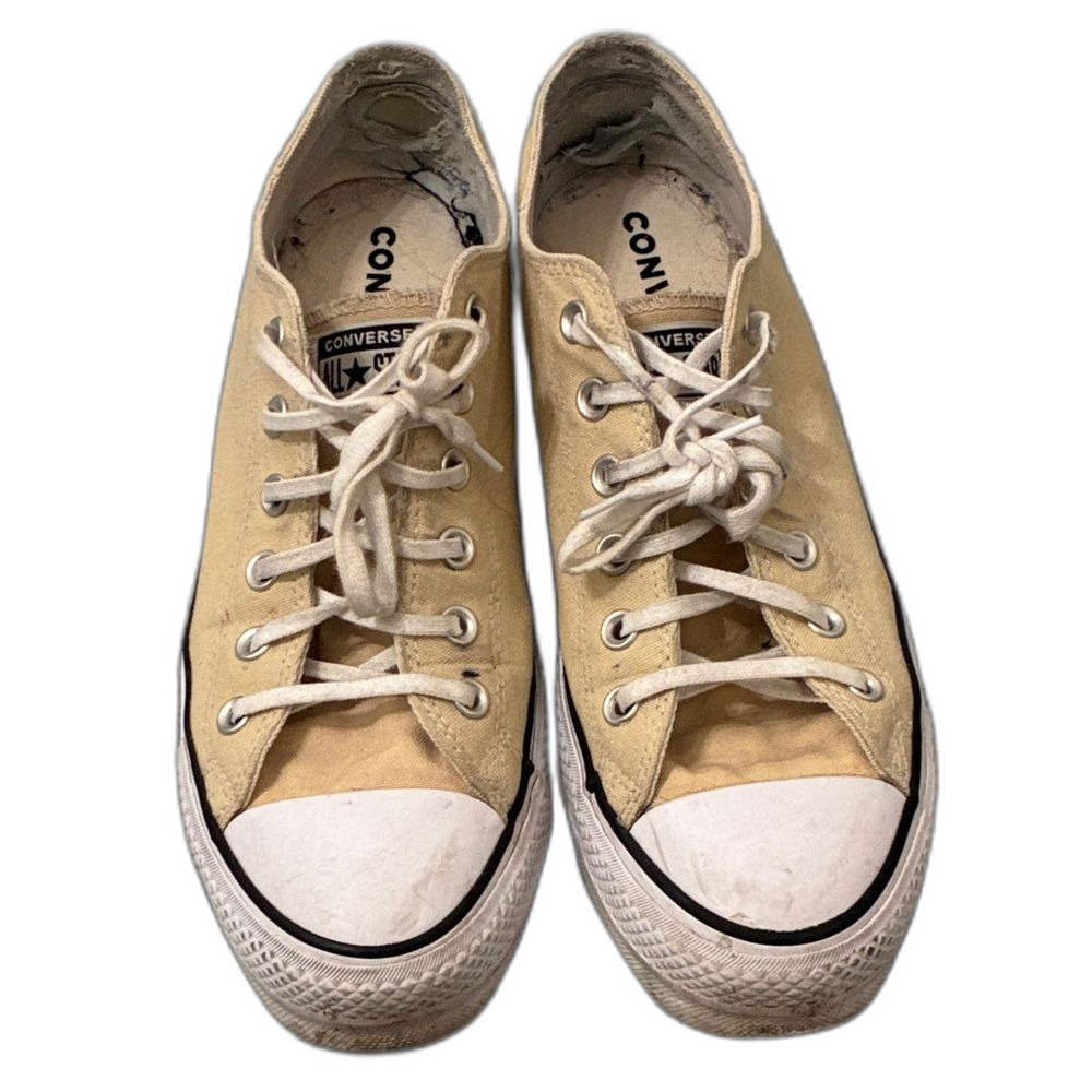Converse Chuck Taylor All Star Low Top Yellow Sneakers Women's Size 10